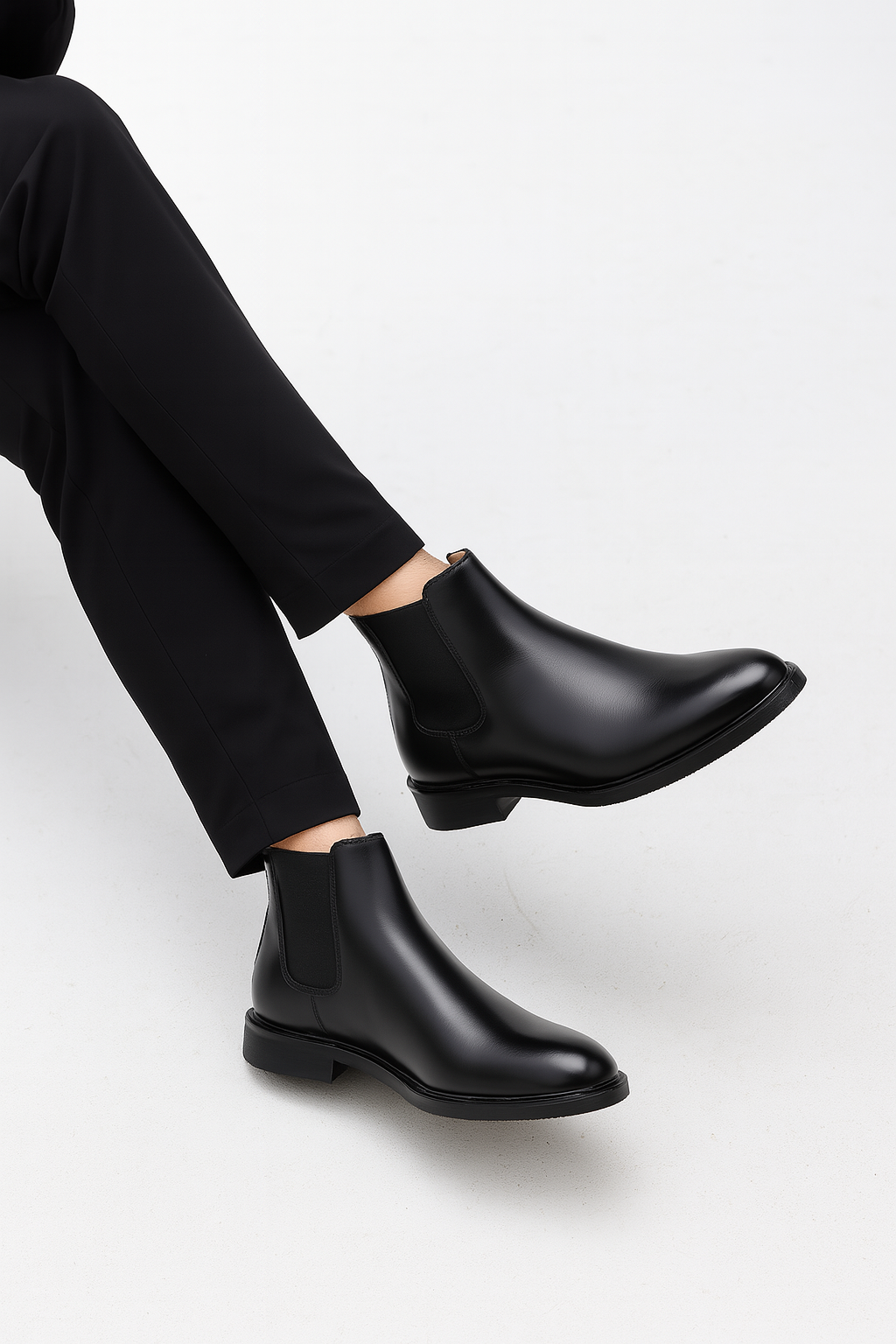 The London - Herren Chelsea Boots Elegante Slip-Ons