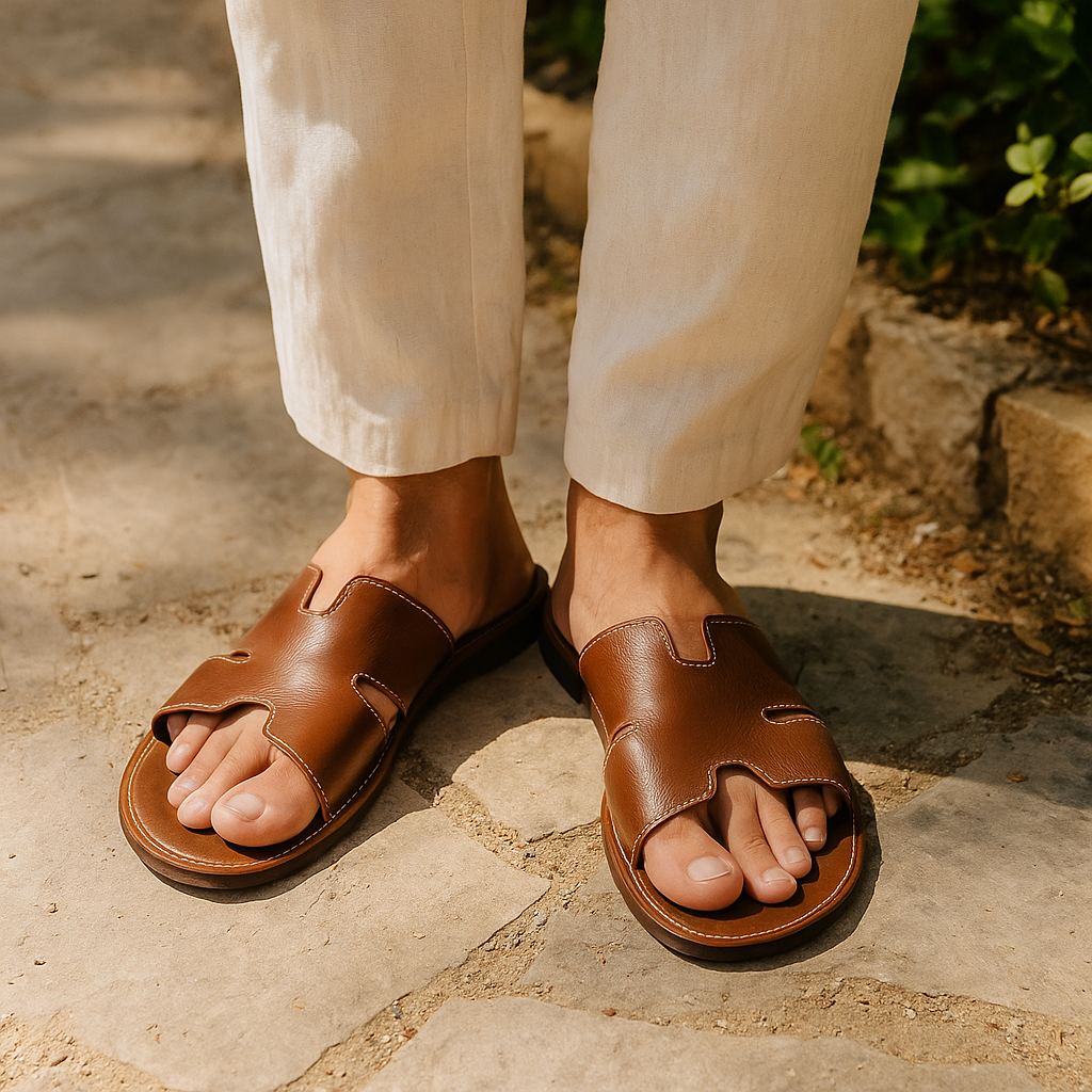 The Cannes - Herren Sandalen Leder Orthopädisch Sommermode