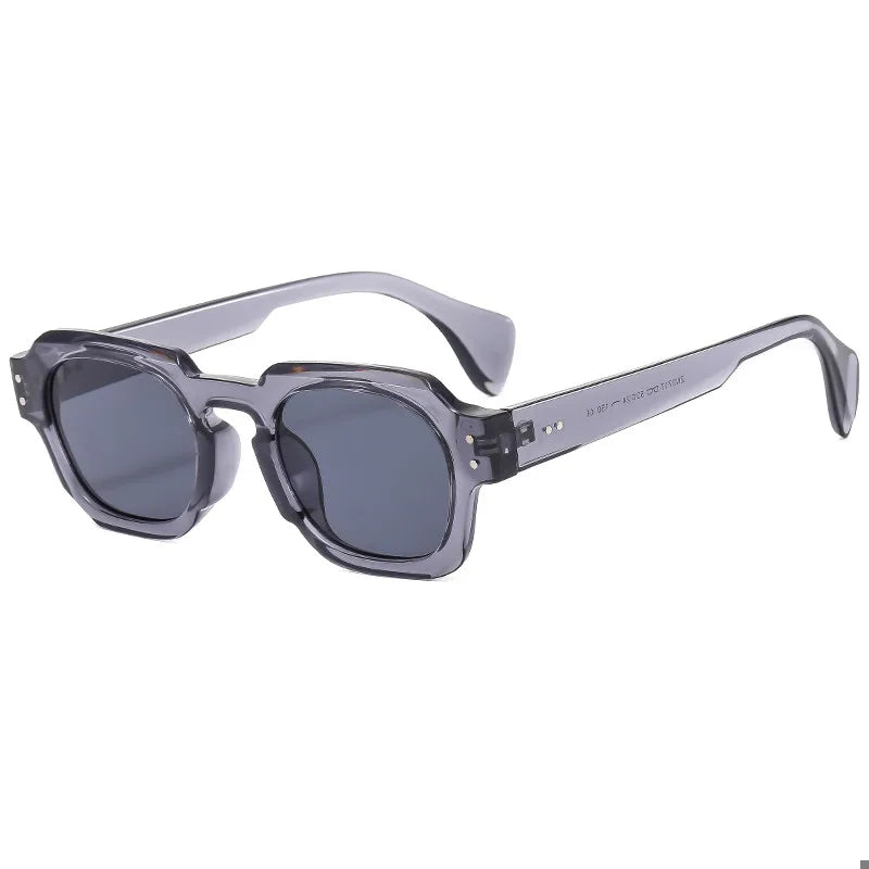 Damen Sonnenbrille Retro Schwarz Grau Kunststoff UV400 0