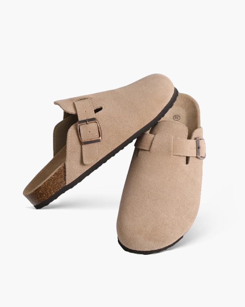 Herren Clogs Beige Größe 42 Kalbswildleder 2