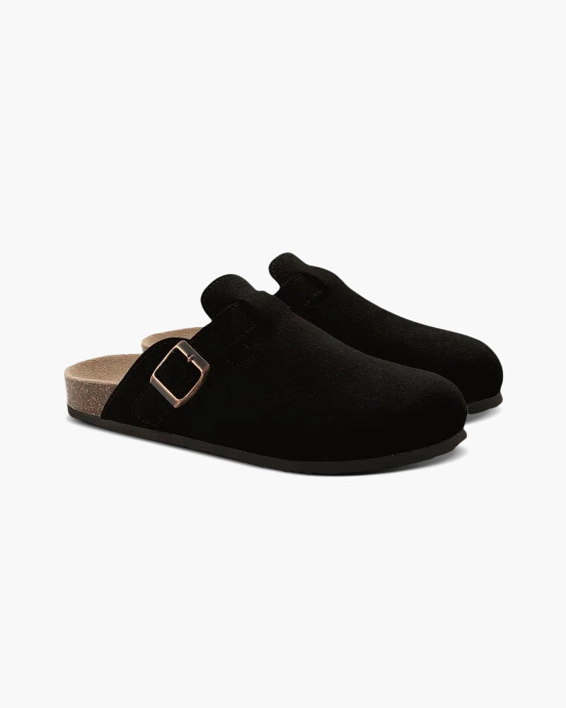Herren Clogs Beige Größe 42 Kalbswildleder 4