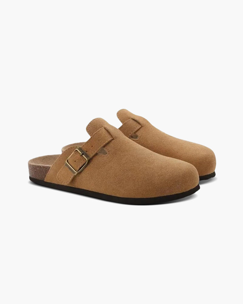 Herren Clogs Beige Größe 42 Kalbswildleder 7