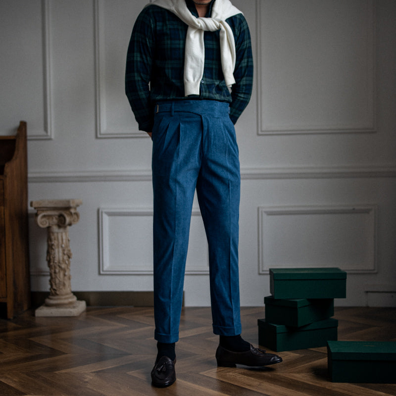 Herren Cordhose Retro Stil Polyester Hochwertig