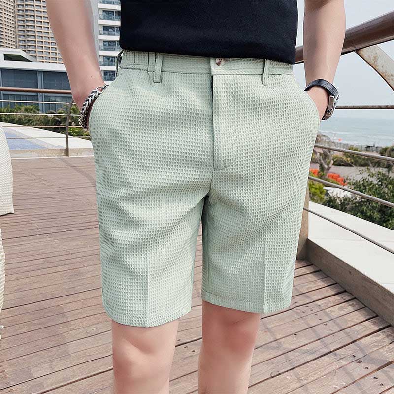 Herren Cropped Pants Polyester Old Money Style Slim Fit 0