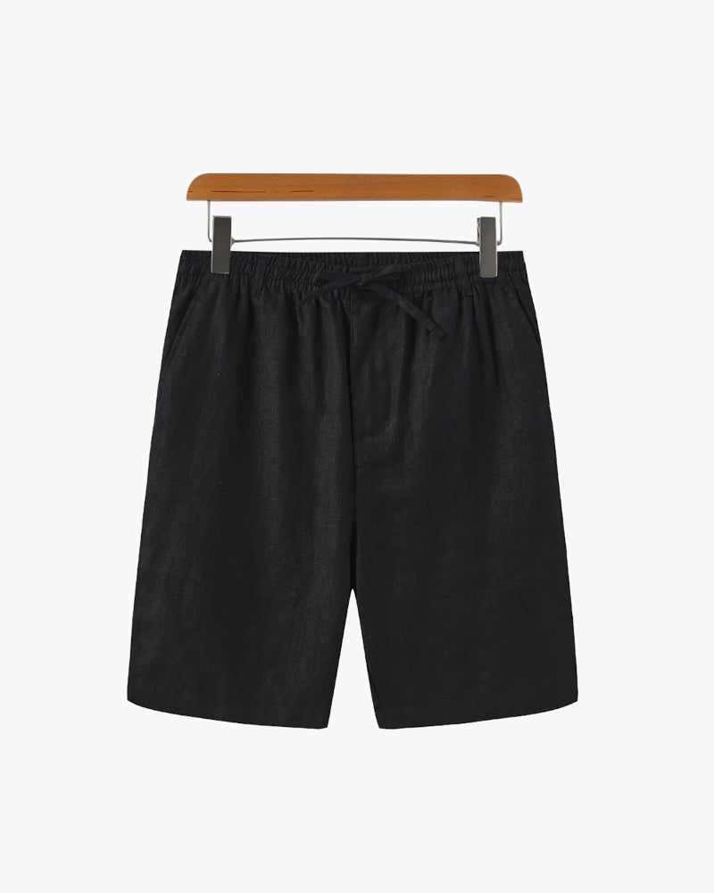 Herren Leinen Shorts Beige Größe L 100% Leinen 10