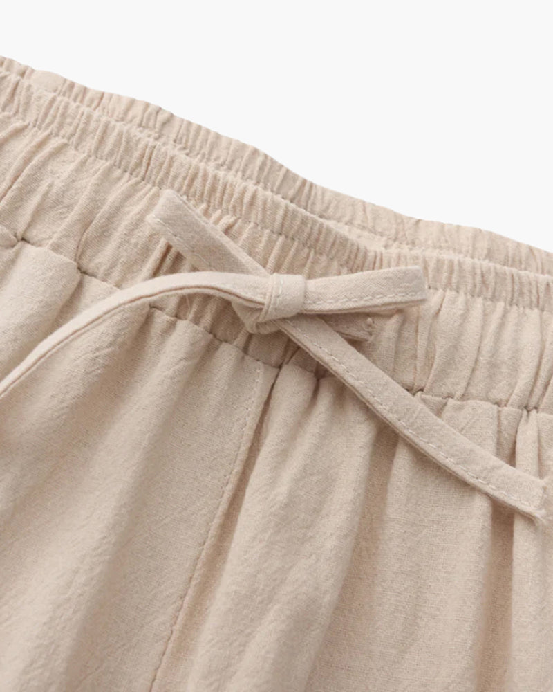 Herren Leinenhose Beige Größe L Leinen 1