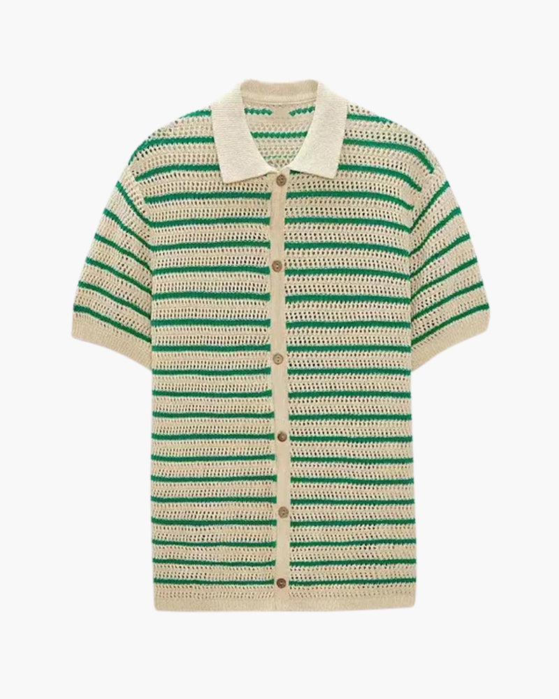 Herren T-Shirt Baumwolle mit Mesh-Details, Kurzarm, Atmungsaktiv, Freizeit und Sport 1