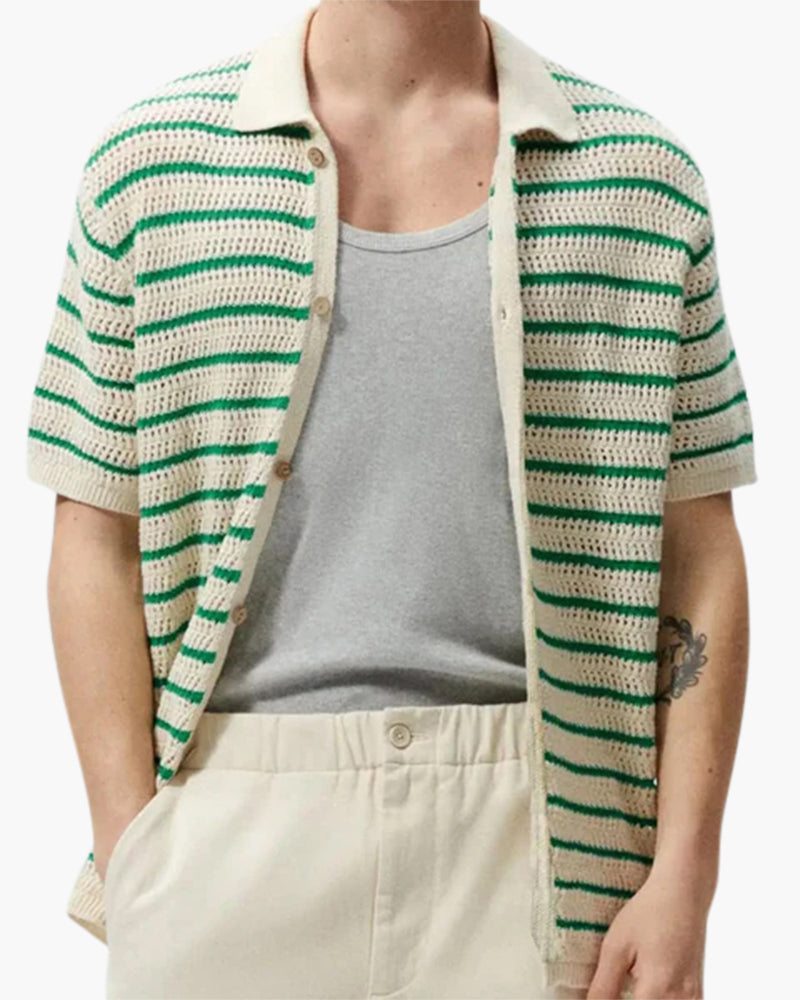 Herren T-Shirt Baumwolle mit Mesh-Details, Kurzarm, Atmungsaktiv, Freizeit und Sport 2