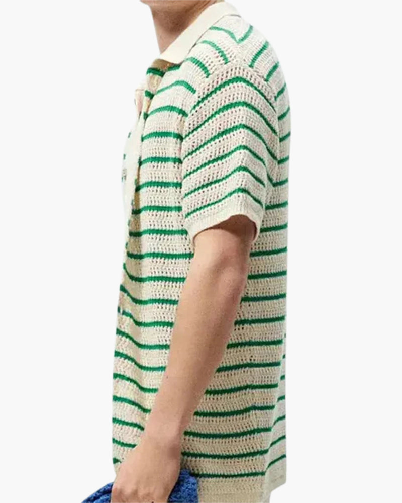 Herren T-Shirt Baumwolle mit Mesh-Details, Kurzarm, Atmungsaktiv, Freizeit und Sport 5