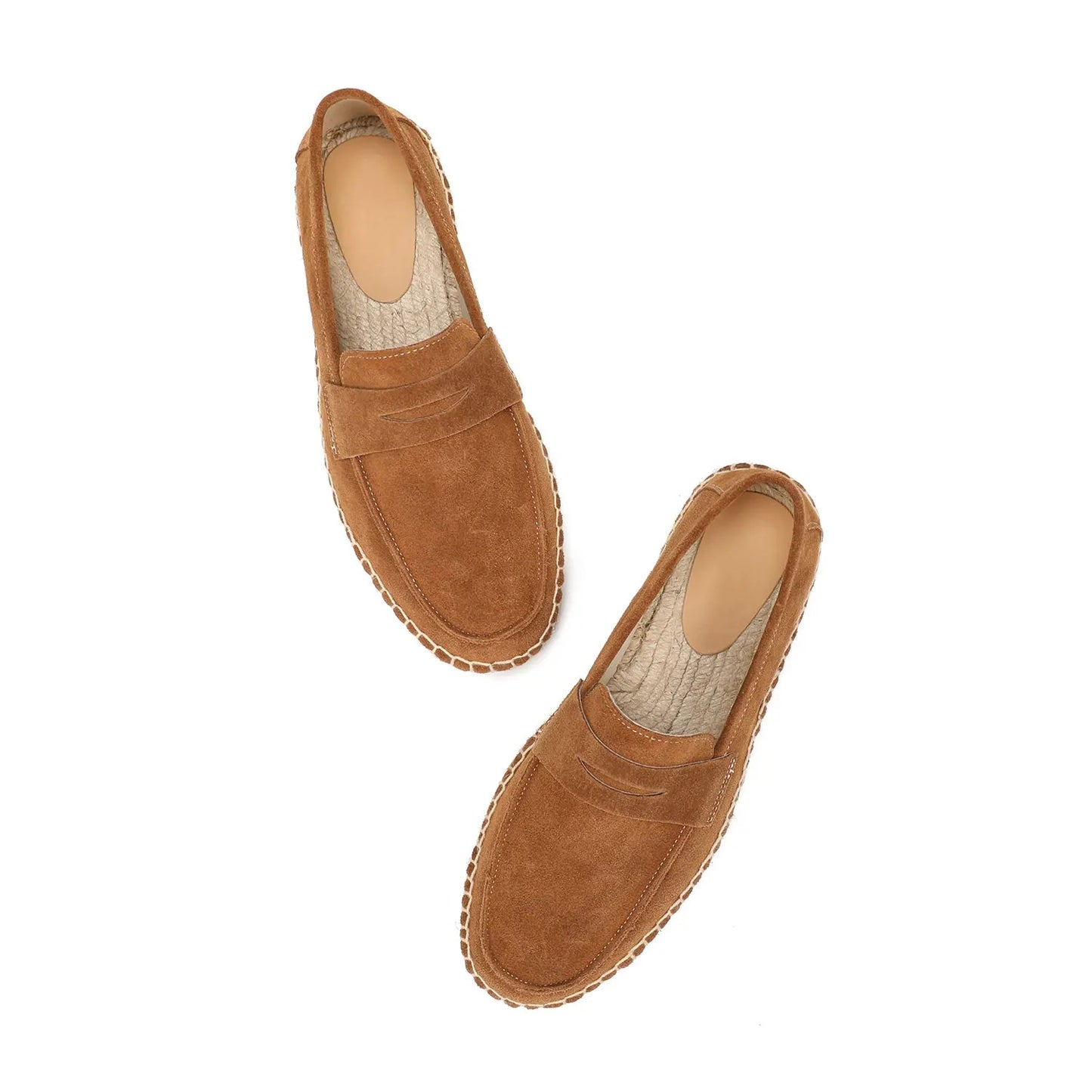 The Antibes - Herren Espadrille Loafer Wildleder Braun Old Money Stil