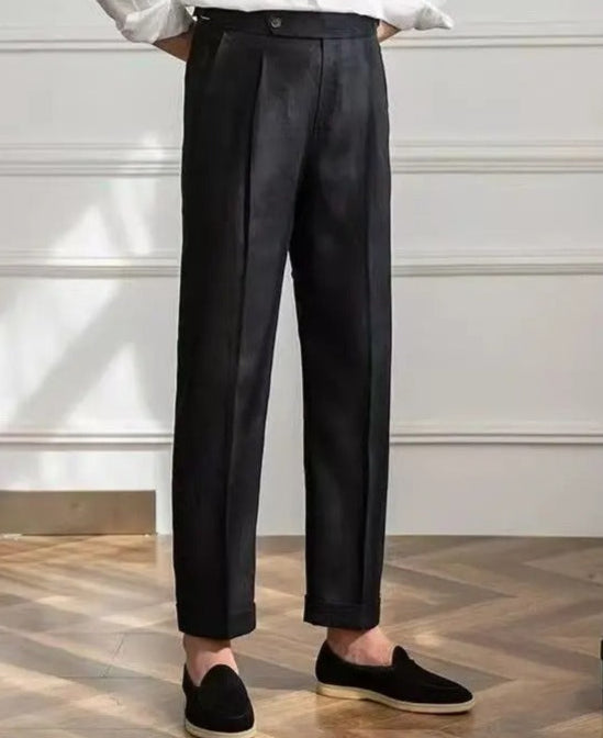 Le Bohème - Herren Leinenhose mit Side Adjuster