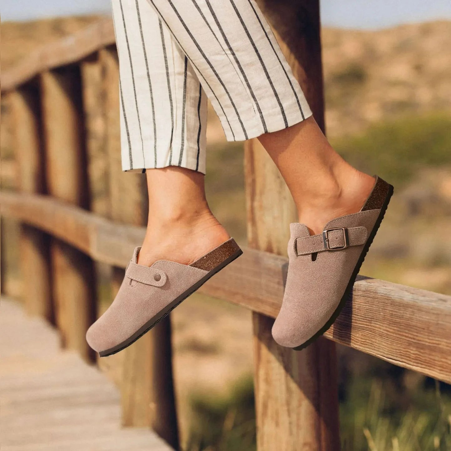 The Marceau - Herren Clogs Kalbswildleder verschiedene Farben