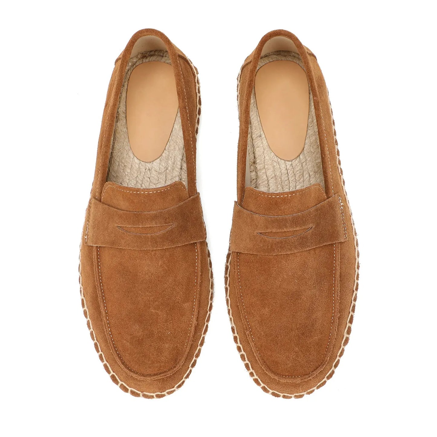 The Antibes - Herren Espadrille Loafer Wildleder Braun Old Money Stil