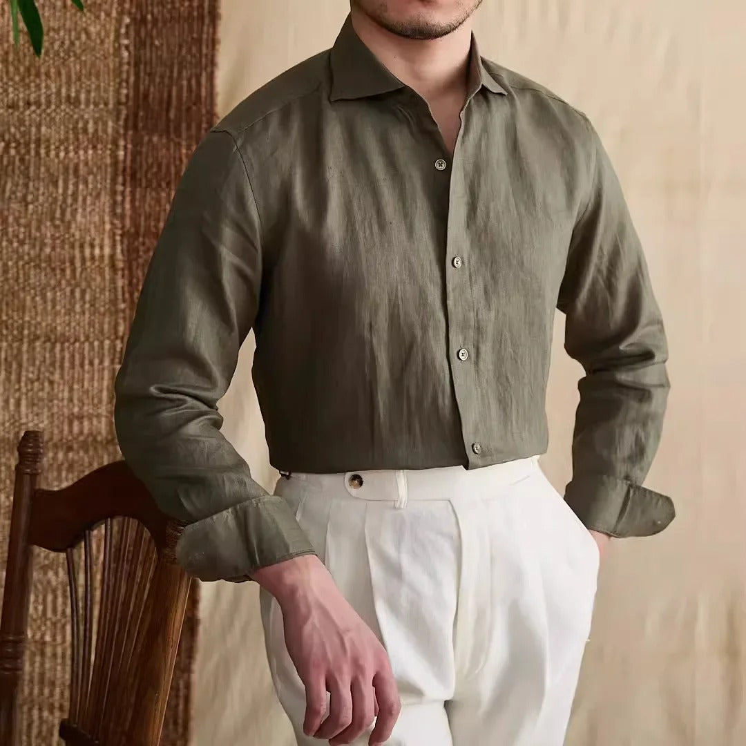 Léon - Herren Leinenhemd Regular Fit