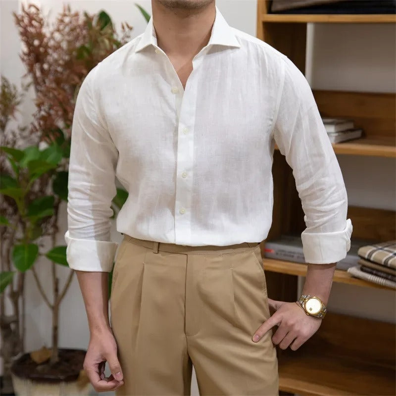 Léon - Herren Leinenhemd Regular Fit