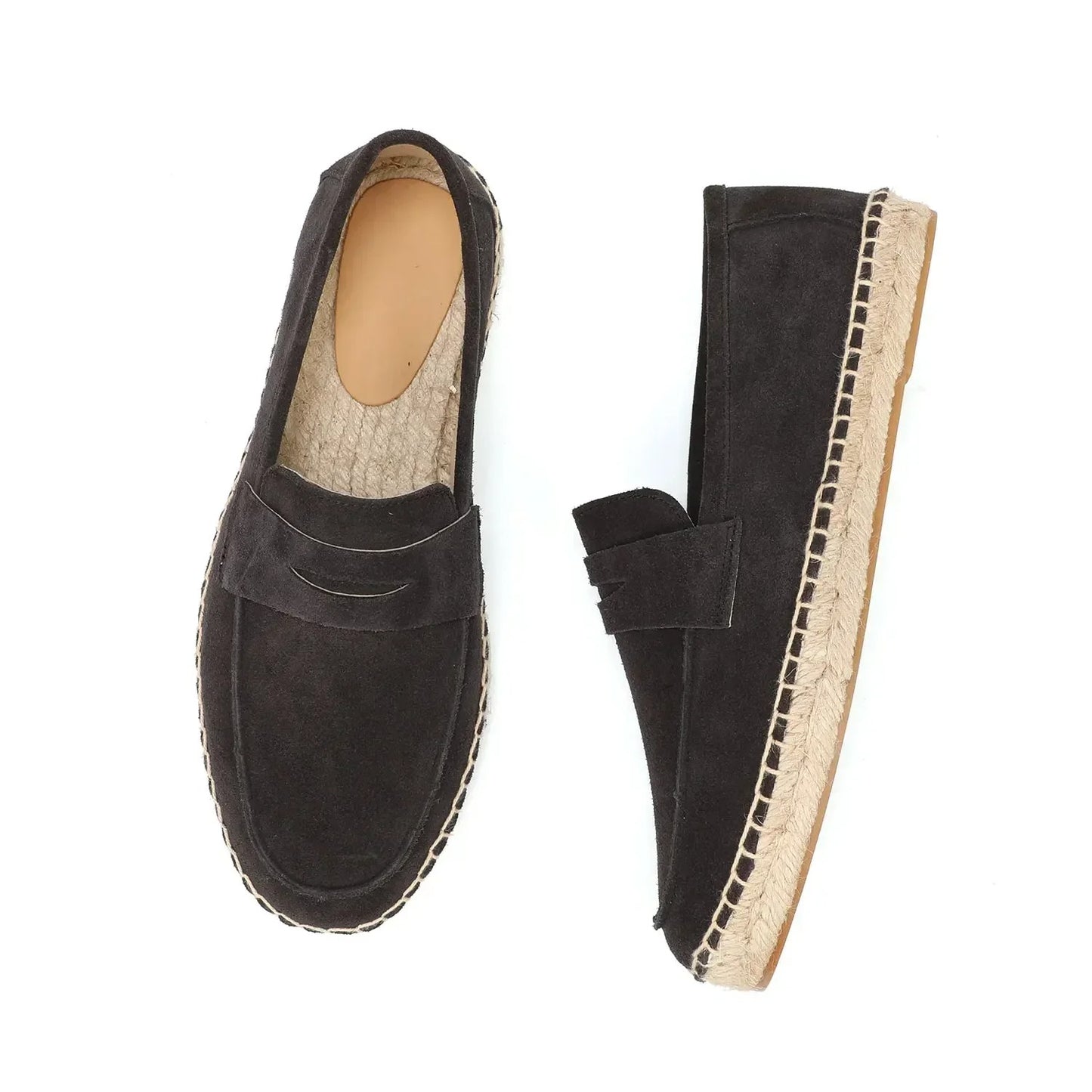 The Antibes - Herren Espadrille Loafer Wildleder Braun Old Money Stil