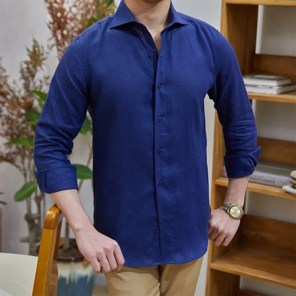 Léon - Herren Leinenhemd Regular Fit