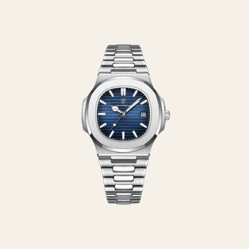 Herren Armbanduhr Schwarz 41mm Edelstahl Wasserdicht Quartz Uhr