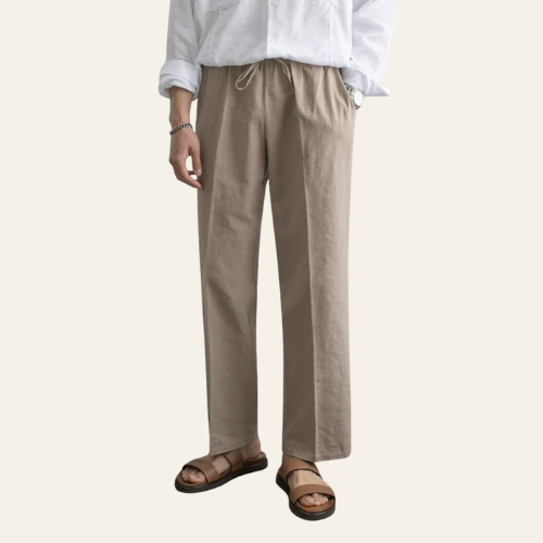 Nando - Herren Hose Baumwolle-Leinen Casual Style