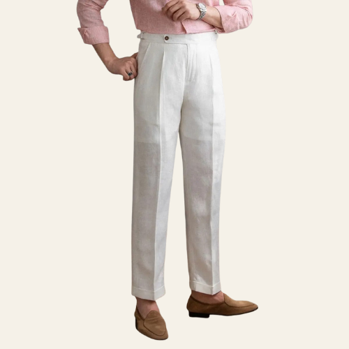 Le Bohème - Herren Leinenhose mit Side Adjuster