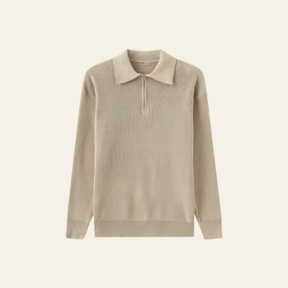 Lunel - Herrenpullover Halbzipper Baumwolle