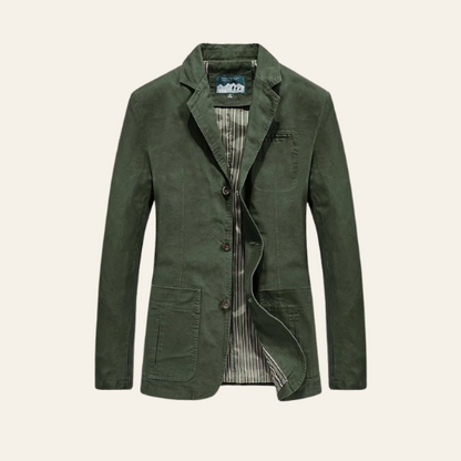 Octave - Herrenjacke Baumwolle Casual Klassisch