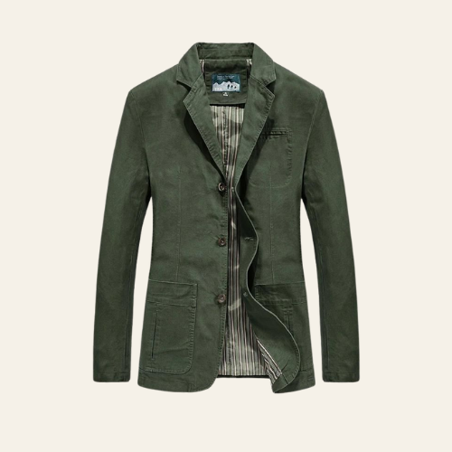 Octave - Herrenjacke Baumwolle Casual Klassisch