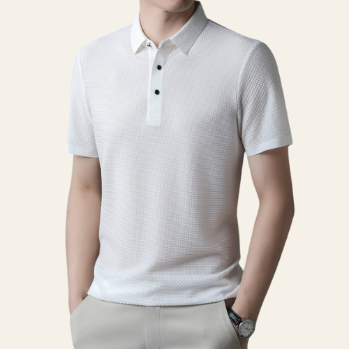 Laurent - Herren Polo-Shirt Kurzarm Anti-wrinkle