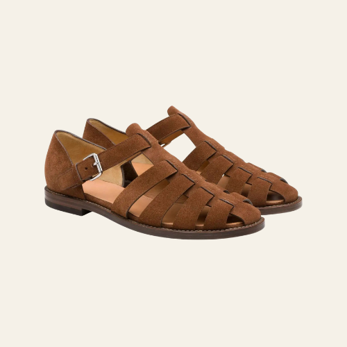 The Castellane - Herren Sandalen Leder Klassisch Schwarz Braun