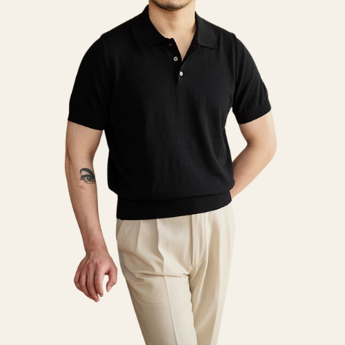 Fabien - Herren Polo Shirt Kurzarm Baumwolle Klassischer Stil
