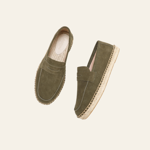 The Antibes - Herren Espadrille Loafer Wildleder Braun Old Money Stil