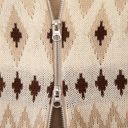 Herren Strickjacke Slim Fit Stehkragen Wollmix Grau