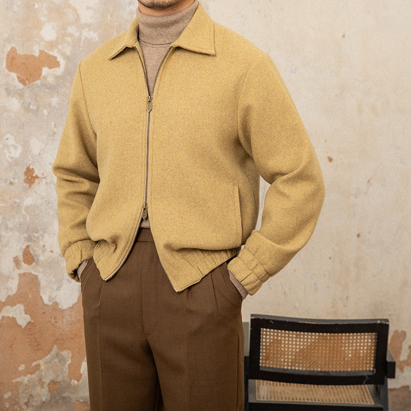 Herrenjacke Wollmischung Elegant Tweed Regular Fit