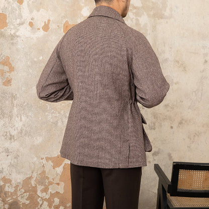 Herren Jacke Houndstooth Wollmischung