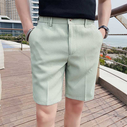 Herren Cropped Pants Polyester Old Money Style Slim Fit 0