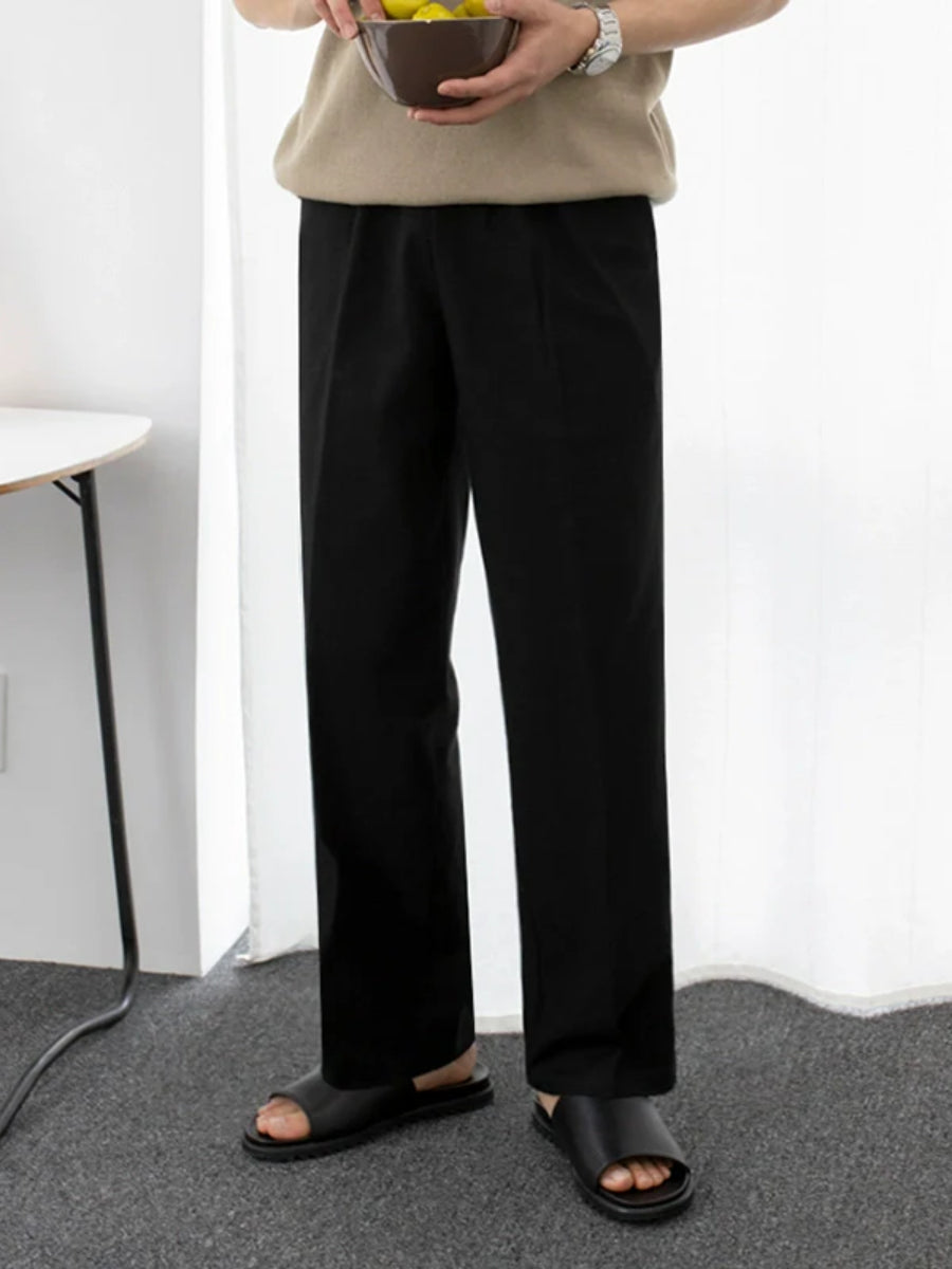 Herren Hose Baumwolle-Leinen Casual Style 1