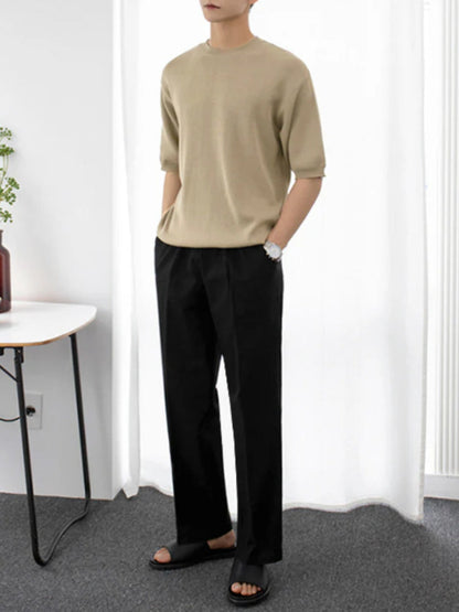 Herren Hose Baumwolle-Leinen Casual Style 3