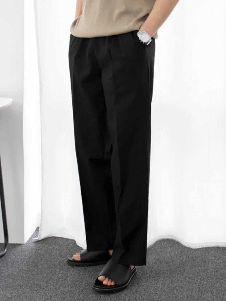 Herren Hose Baumwolle-Leinen Casual Style 5