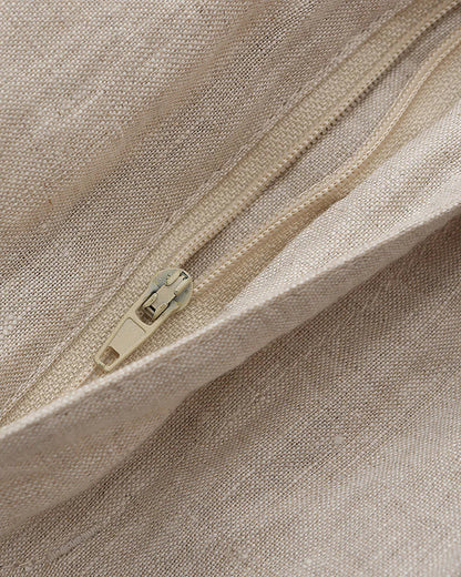 Herren Leinen Shorts Beige Größe L 100% Leinen 7