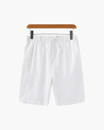 Herren Leinen Shorts Beige Größe L 100% Leinen 9