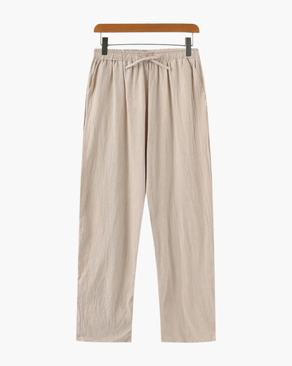 Herren Leinenhose Beige Größe L Leinen 0