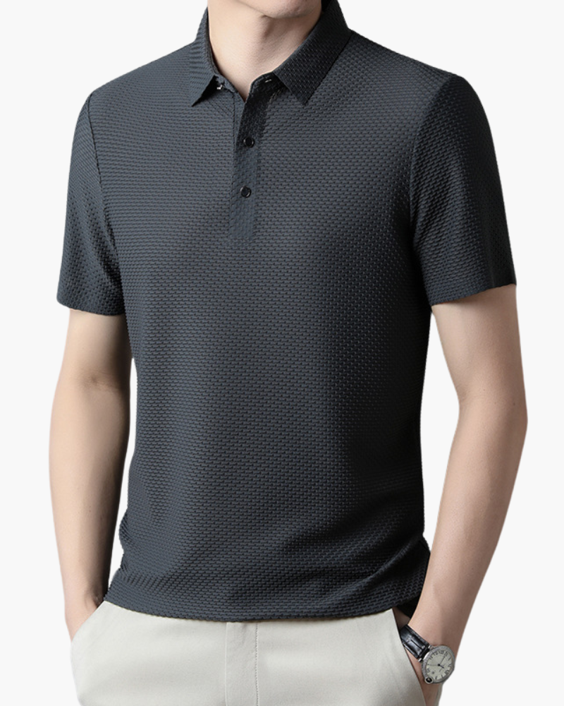 Herren Polo-Shirt Kurzarm Schwarz Größe M Polyester 0