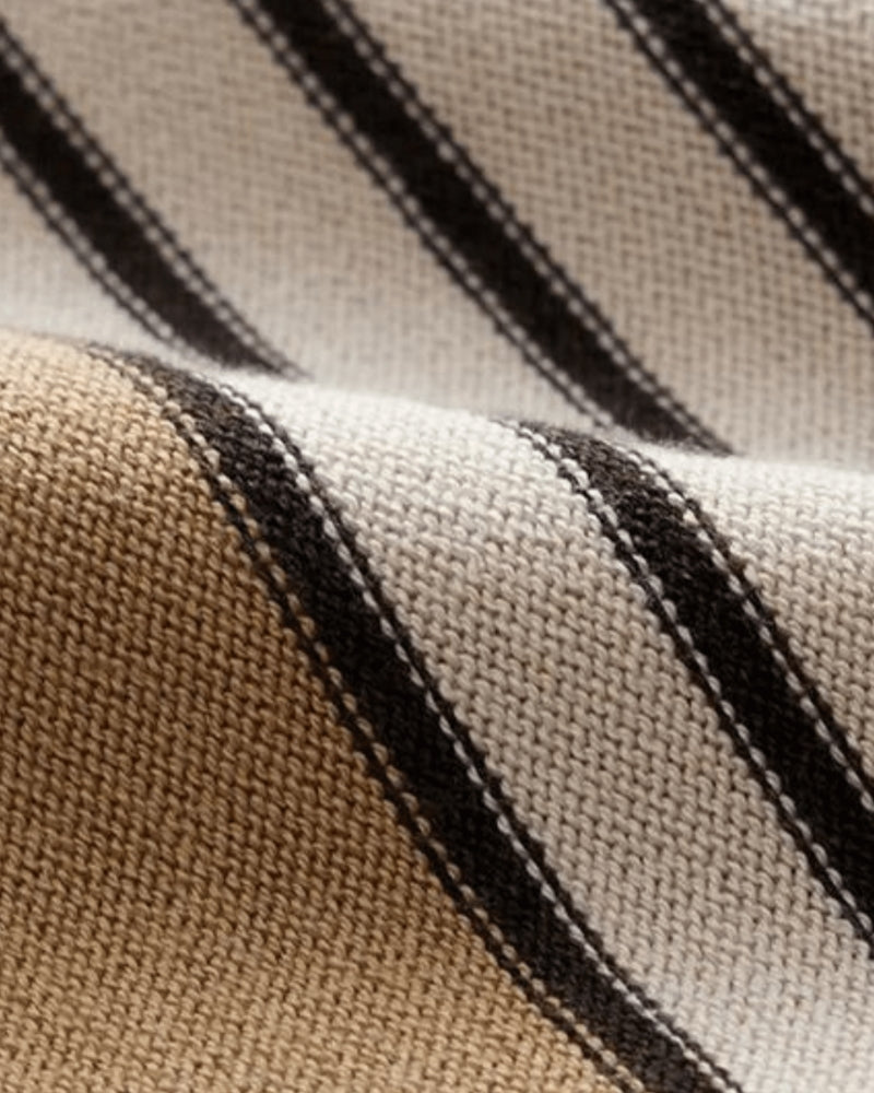 Herren Polo Shirt Gestreift 100% Baumwolle Casual 5