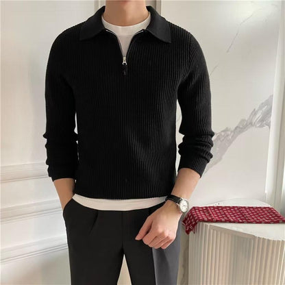 Herren Pullover Langarm Polyester Casual Old Money Style 0