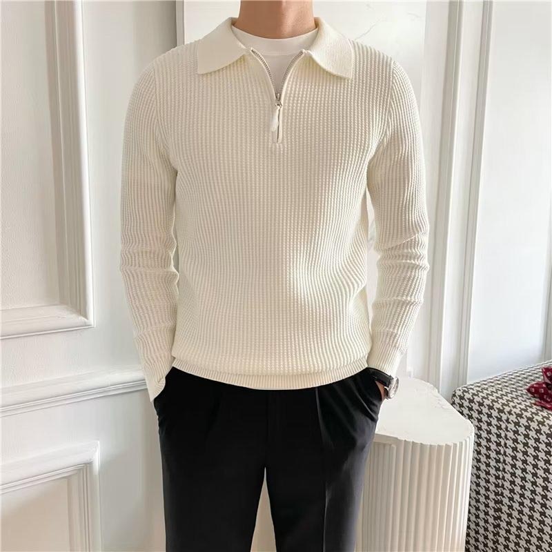 Herren Pullover Langarm Polyester Casual Old Money Style 2