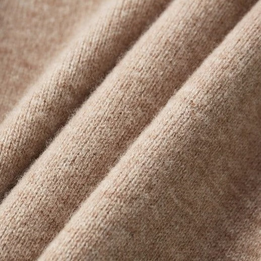 Herren Pullover Viertel-Zip Merinowolle Old Money Style