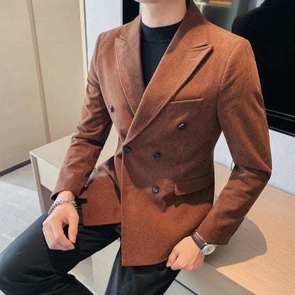 Herren Sakko Corduroy Slim Fit Polyester 1