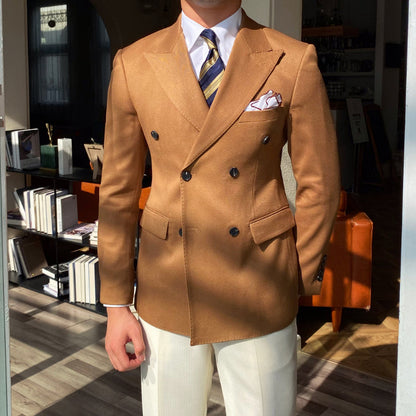 Herren Sakko Slim Fit Polyester Casual Stil 0