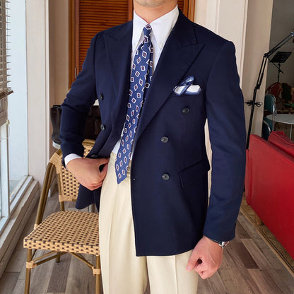 Herren Sakko Slim Fit Polyester Casual Stil 5