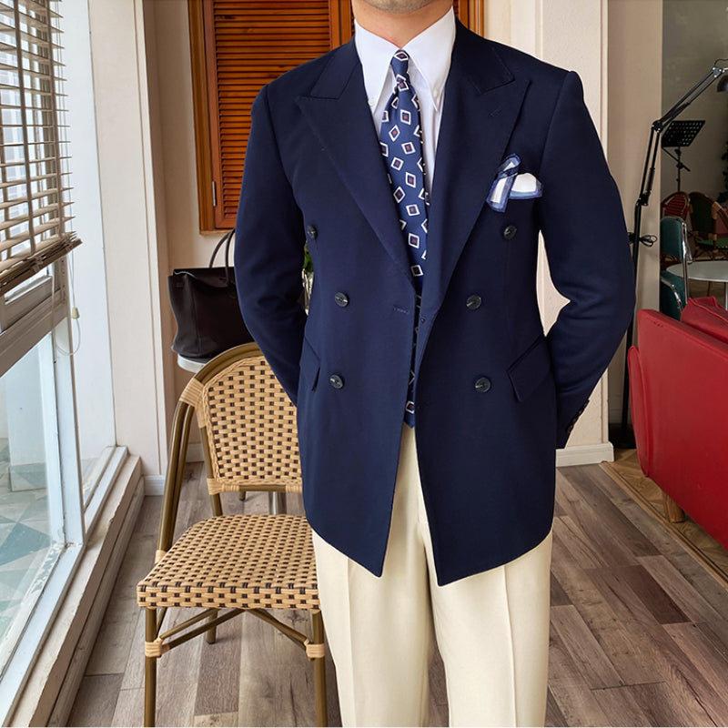 Herren Sakko Slim Fit Polyester Casual Stil 6